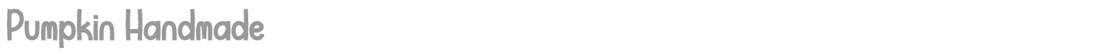 Pumpkin Handmade font preview